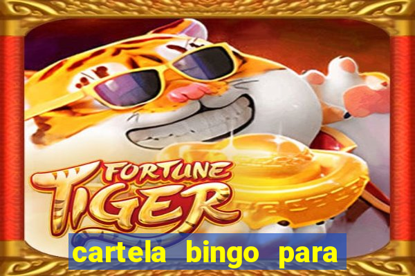 cartela bingo para cha de cozinha imprimir gratis